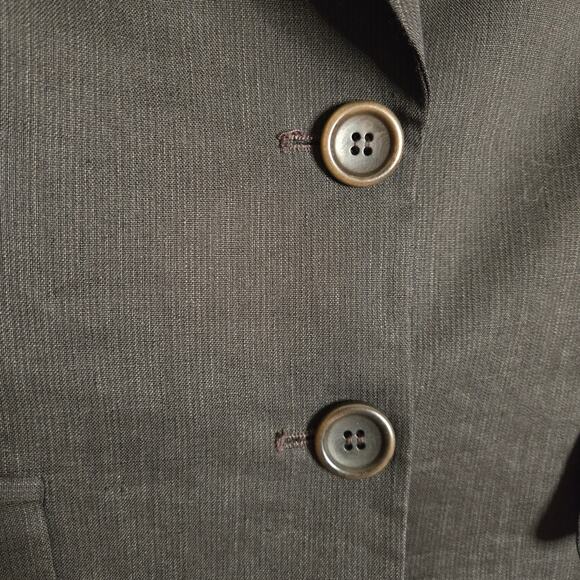 Theory Linen Wool Blazer Size 2 Office Classic Basic Layering Versatile Work - Picture 5 of 13